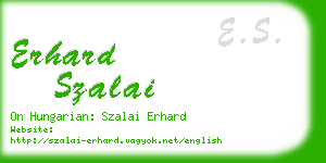 erhard szalai business card